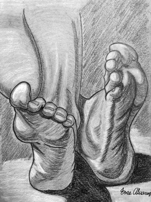 student work: feet